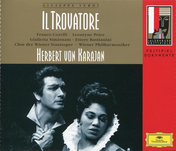 Giuseppe Verdi, Herbert von Karajan, Wiener Philharmoniker, Wiener Staatsopernchor, Franco Corelli, Leontyne Price, Giulietta Simionato, Ettore Bastianini - Il Trovatore Bon état -  reconditionné disponible sur Label Emmaüs